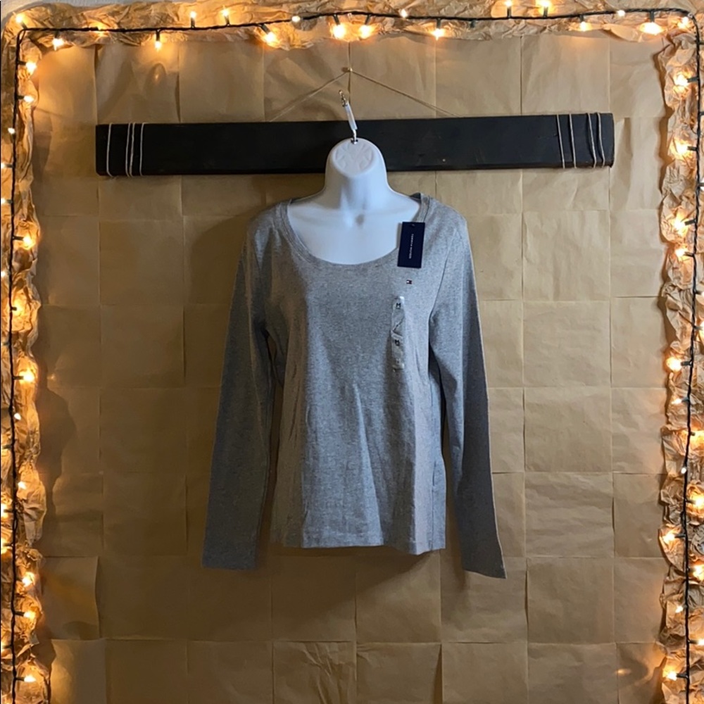 Grey long sleeved Tommy Hilfiger